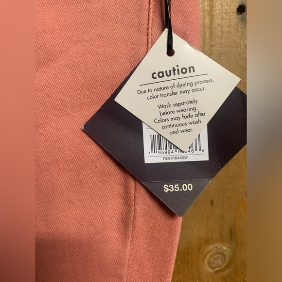 Ava & Viv Women's High Rise Jeans in Coral - Picture 6 of 7